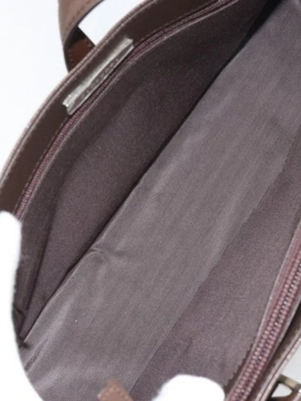 BURBERRY Nova Check Hand Bag Canvas Beige Silver Auth 158957A - Picture 10 of 16